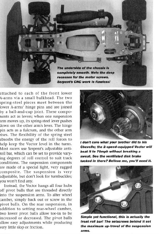 RC Car Action - RC Cars & Trucks | #TBT Serpent Vector 1/8 on-road Nitro Car Featured in December 1997 Issue