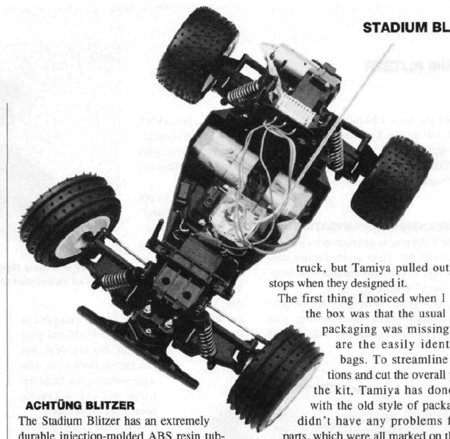 #TBT The Tamiya Stadium Blitzer is Reviewed in the January 1993 Issue
