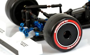 Exotek F 1/10 V2 Rubber Front Tires & Tire Sidewall Stickers