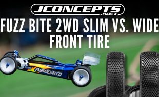 JConcepts Fuzz Bite Slim Vs. Wide 2WD Front Tire Comparison [VIDEO]