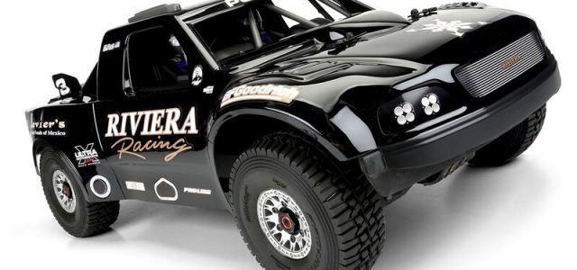 Pro-Line Pre-Cut 1997 Ford F-150 Trophy Truck “Riviera Edition” Tough Color Black Body For The ARRMA Mojave 6S
