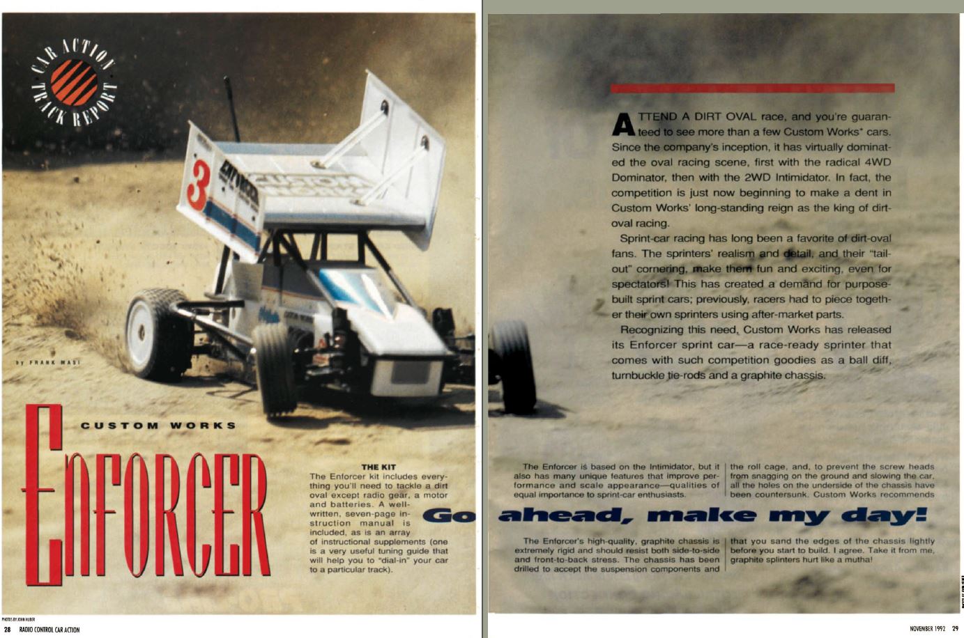 #TBT Custom Works Enforcer Sprint Car - Reviewed in November 1992 Issue