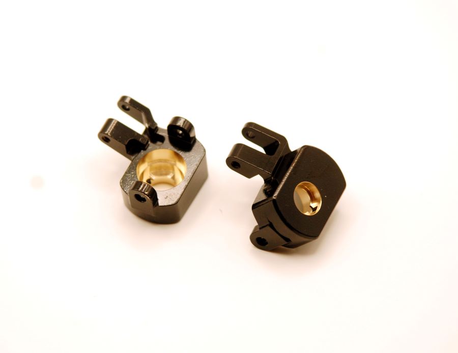 RC Car Action - RC Cars & Trucks | STRC Weighted Brass Rear Axle Cap & Front Steering Knuckles For The Axial SCX10 PRO 4X4 Kit