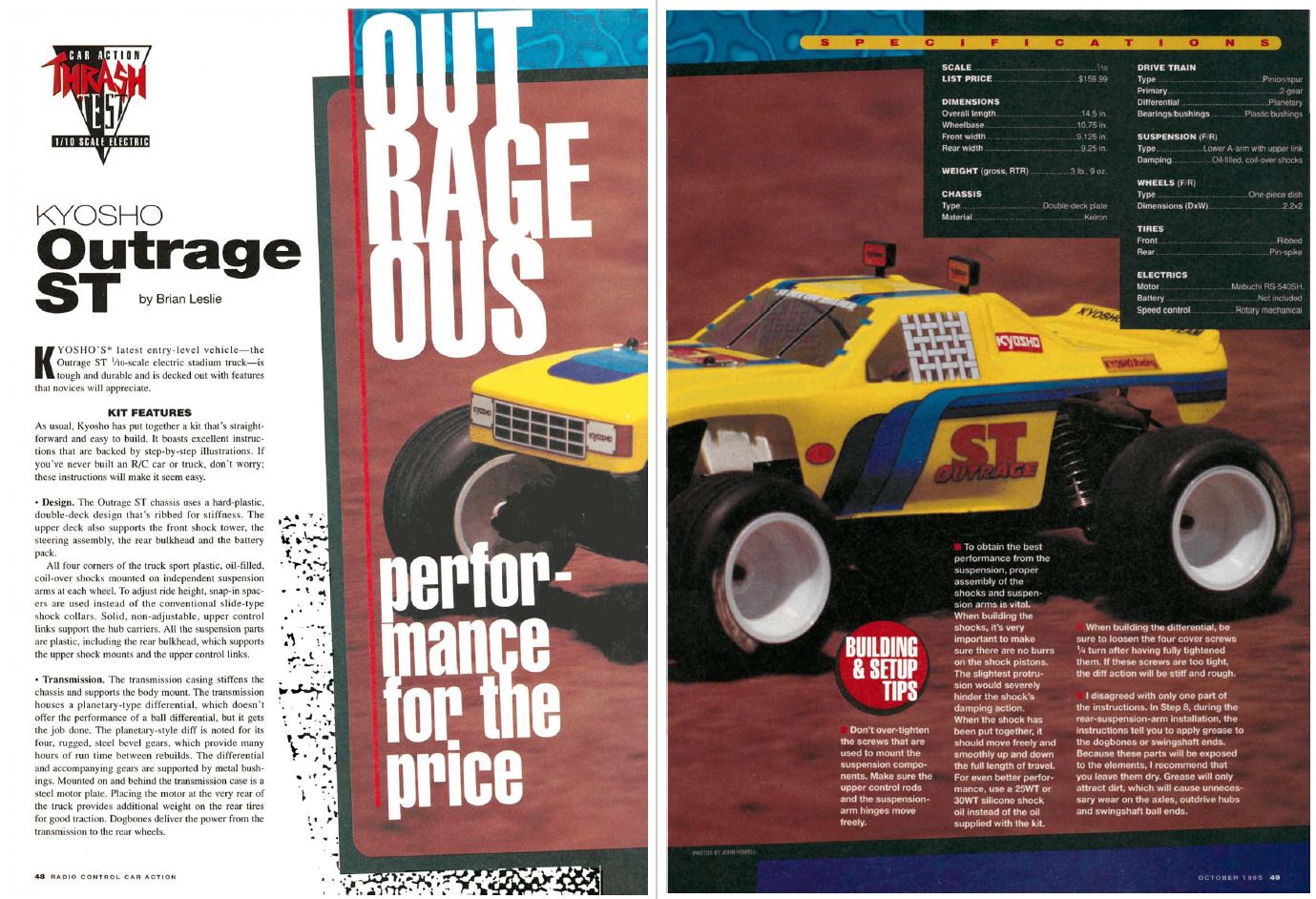RC Car Action - RC Cars & Trucks | #TBT Kyosho Outrage stadium truck reviewed in October 1995 issue