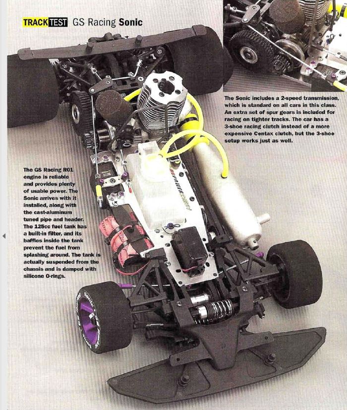 #TBT The GS Racing Sonic 1/8 Nitro On-Road car is Featured in April 2001 Issue