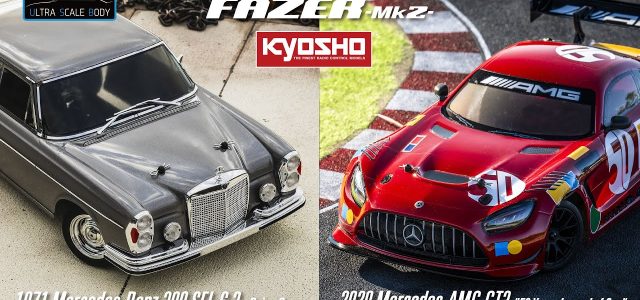 Kyosho FAZER Mk2 Series 1971 Mercedes-Benz 300 SEL 6.3 & 2020 AMG GT3 “50 Years Legend of Spa” [VIDEO]