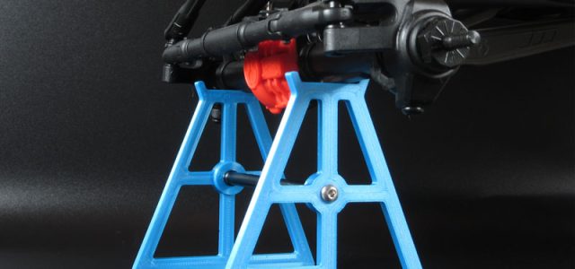Locked Up RC 70mm Teal Vehicle Stand