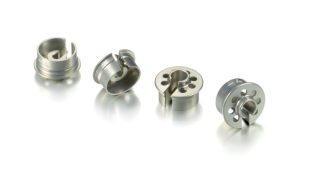 XRAY -4mm Aluminum Shock Spring Retaining Collar Set For The XB2, XT2, SCX, XT4 & XB4