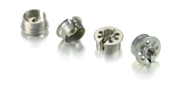 XRAY -4mm Aluminum Shock Spring Retaining Collar Set For The XB2, XT2, SCX, XT4 & XB4