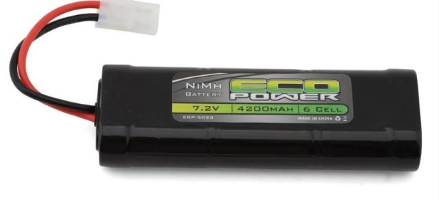 EcoPower 6-Cell 7.2V 4200mAh NiMh Stick Pack Battery With Tamiya Connector